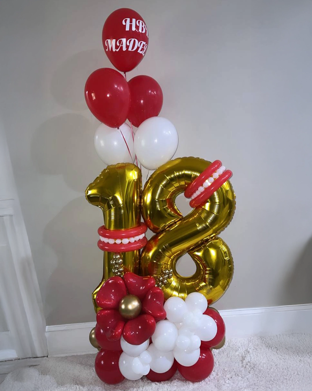 Personalized Balloon Bouquet with Numbers – Birthday Edition