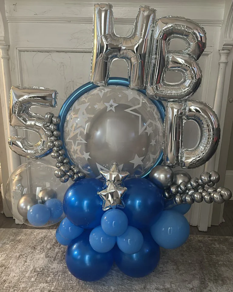 Small Birthday Balloon Bouquet HBD Surprise